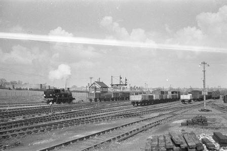 BR O2 class W35 'Freshwater' at Newport, Isle of Wight on Easter Saturday 16 Apr 1960 - A. Postlewaite [050487]