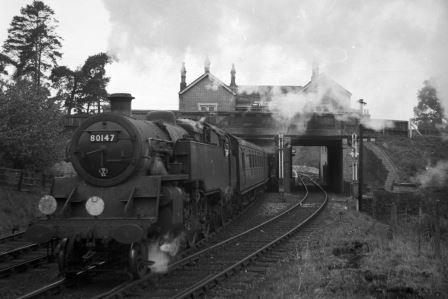 BR Std 4MT class 80147 at Eridge, East Sussex on Saturday 11 Jul 1959 - A. Postlewaite [050602]