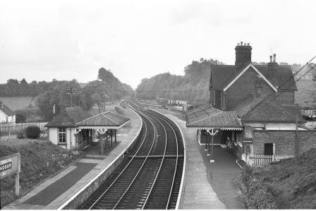 Horam Station, East Sussex on Sunday 01 Oct 1961 - A. Postlewaite [050633]