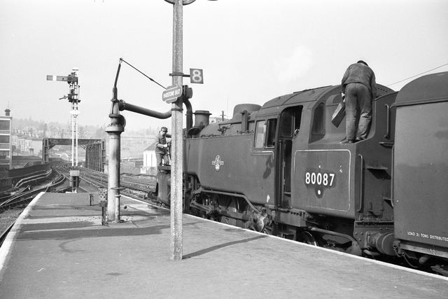 BR Std 4MT class 80087 at Maidstone East, Kent on Friday 24 Mar 1961 - A. Postlewaite [051078]