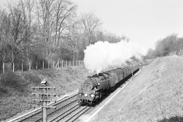 BR Std 4MT class 80042 at Wye, Kent on Friday 24 Mar 1961 - A. Postlewaite [051395]