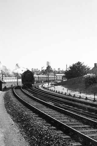 BR 9F class 92233 at Templecombe, Somerset on Monday 02 Jul 1962 - A. Postlewaite [051556]