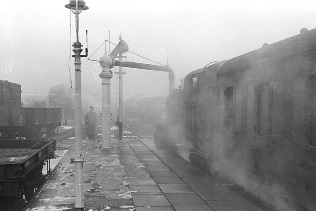BR 6100 class 6123 at Thame, Oxfordshire on Saturday 06 Jan 1962 - A. Postlewaite [051626]