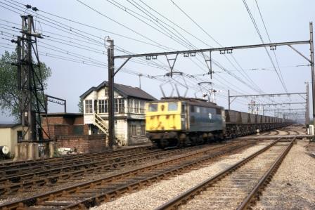 BR(E) Class 76 at Elsecar Junction Signal Box, Yorkshire on Saturday 15 Jun 1974 - J.J. Smith [060526]