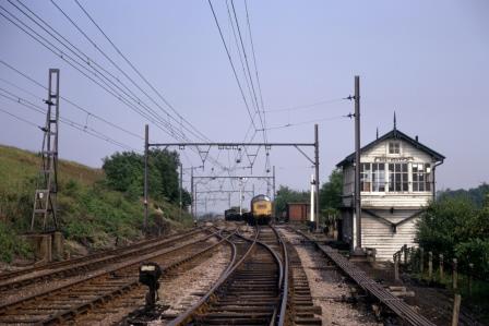 BR(E) Class 40 at Wentworth Junction Signal Box, Yorkshire on Saturday 15 Jun 1974 - J.J. Smith [060538]