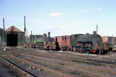 NCB Class Industrial 5 'Major' & NCB Class Industrial 41 & NCB Class Industrial 73 at Derwenthaugh Shed, Tyne and Wear on Sunday 23 Jul 1967 - J.J. Smith [060564]
