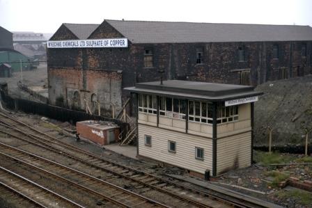 Widnes West Deviation Signal Box, Cheshire in Aug 1971 - J.J. Smith [060601]