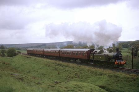 NYMR 29 at Meergates, Yorkshire with the 2.55pm Grosmont to Pickering on Sunday 30 May 1976 - J.J. Smith [060653]