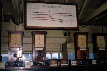 Balshaw Lane Signal Box, Lancashire on Easter Saturday 10 Apr 1971 - J.J. Smith [060690]