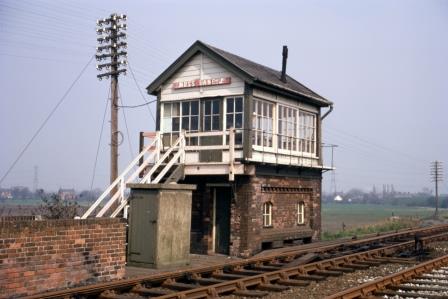 Moss Lane Junction Signal Box, Lancashire on Easter Sunday 11 Apr 1971 - J.J. Smith [060708]