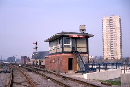 Victoria Park Signal Box, Greater London on Saturday 17 Mar 1973 - J.J. Smith [060783]
