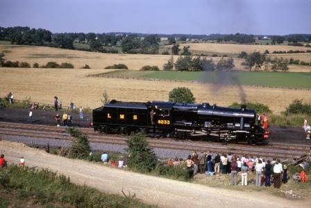 LMS 8F class 8233 at Shildon to Heighington Cavalcade, Durham on Sunday 31 Aug 1975 - J.J. Smith [060804]