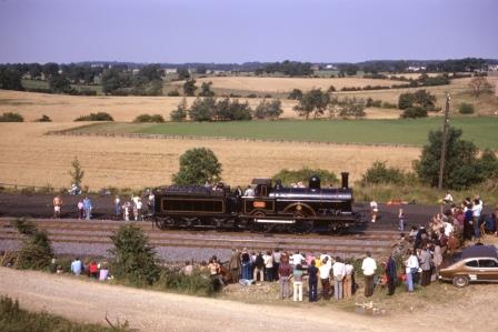 LNWR Improved Precedent class 790 'Hardwicke' at Shildon to Heighington Cavalcade, Durham on Sunday 31 Aug 1975 - J.J. Smith [060813]
