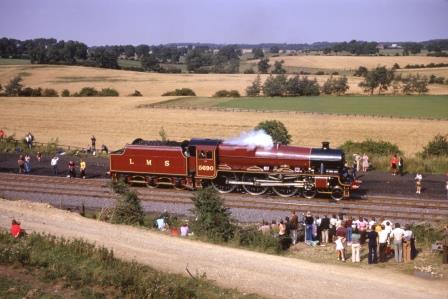 LMS 6P class 5690 'Leander' at Shildon to Heighington Cavalcade, Durham on Sunday 31 Aug 1975 - J.J. Smith [060815]