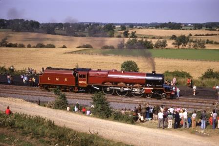 LMS Princess class 6201 'Princess Elizabeth' at Shildon to Heighington Cavalcade, Durham on Sunday 31 Aug 1975 - J.J. Smith [060816]
