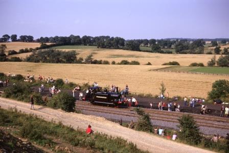 Bluebell Railway A1X class 'Fenchurch' at Shildon to Heighington Cavalcade, Durham on Sunday 31 Aug 1975 - J.J. Smith [060821]