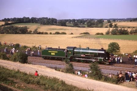 SR S15 class 841 'Greene King' at Shildon to Heighington Cavalcade, Durham on Sunday 31 Aug 1975 - J.J. Smith [060823]