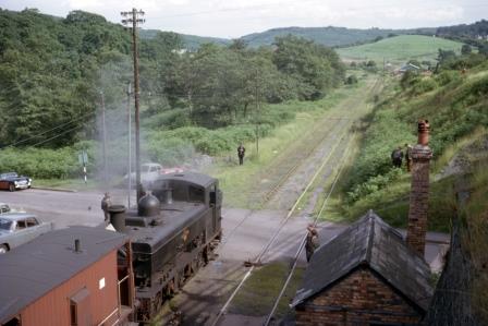 BR(W) 1600 class 1664 at Princess Royal Colliery, Glamorgan with the "REC The Severn Bore Brake Van Special - 2nd Run" Rail Tour on Saturday 20 Jun 1964 - J.J. Smith [060976]