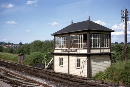 Lydney Engine Shed Signal Box, Gloucestershire on Saturday 20 Jun 1964 - J.J. Smith [060979]