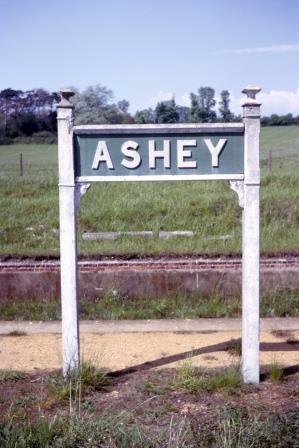 Ashey Station Name board, Isle of Wight on Saturday 15 May 1965 - J.J. Smith [060990]