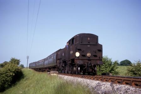 BR(S) 4MT class 80084 north of Mayfield, East Sussex with the 4.39pm Tunbridge Wells West - Eastbourne service on Friday 04 Jun 1965 - J.J. Smith [061001]