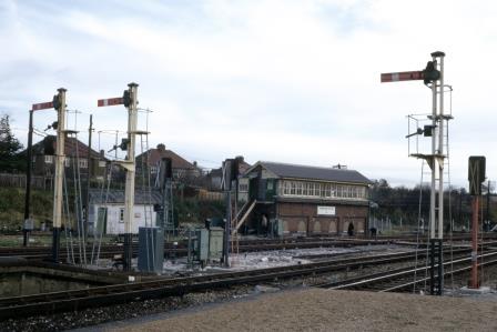 Tattenham Corner 'A' Signal Box, Surrey on Saturday 31 Oct 1970 - J.J. Smith [061075]