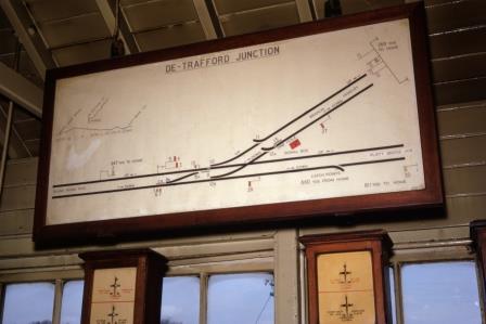 De Trafford Junction Signal Box Internal, Greater Manchester on Saturday 27 Mar 1971 - J.J. Smith [061084]