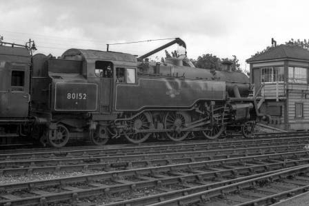 BR Std 4MT class 80152 at Oxted, Surrey with a down Vans service on Monday 21 Aug 1961 - J.H.W. Kent [075005]