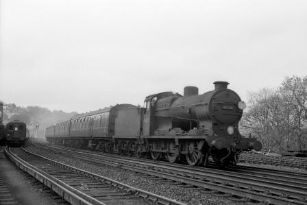 BR(S) Q class 30535 passing Preston Park Pullman Car Works, East Sussex with a down Passenger Service on 9 May 1962 - J.H.W. Kent [075101]