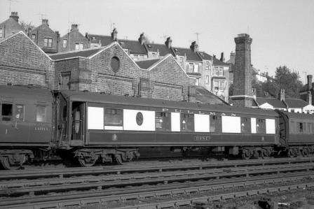 Pullman Composite Kitchen Car 'Rose' at Preston Park Pullman Car Works, Brighton, East Sussex on Thursday 31 May 1962 - J.H.W. Kent [075153]