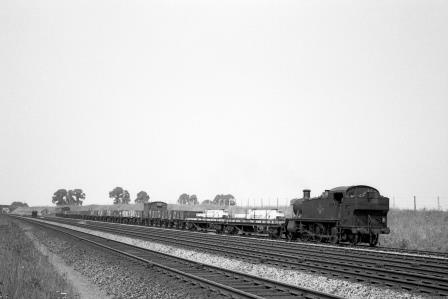 BR(W) 6100 class 6167 at Iver, Buckinghamshire with an up Goods service circa 2 Jun 1962 - J.H.W. Kent [075198]