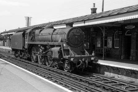 BR Std 4MT class 75069 at Ford Station, West Sussex on Sunday 24 Jun 1962 - J.H.W. Kent [075293]