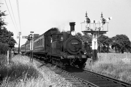BR(S) Terrier class 32661 at Hayling Island, Hampshire with a Havant - Hayling Island service on Saturday 07 Jul 1962 - J.H.W. Kent [075327]