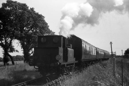 BR(S) Terrier class 32640 at Hayling Island, Hampshire with a Hayling Island - Havant service on Saturday 07 Jul 1962 - J.H.W. Kent [075328]