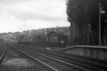 BR(S) K class 32341 at Preston Park, East Sussex with an up Coal Wagons service circa Jul 1962 - J.H.W. Kent [075352]