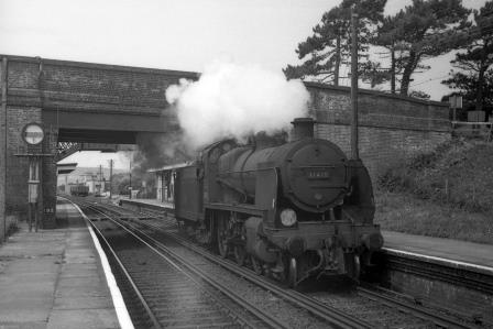 BR(S) N class 31410 at Glynde Station, East Sussex Light Engine on Saturday 28 Jul 1962 - J.H.W. Kent [075370]