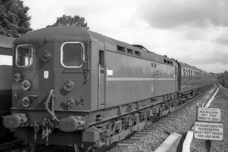 BR(S) Class 70 20001 at Wivelsfield, West Sussex with a Victoria - Newhaven Harbour service on Saturday 19 Aug 1961 - J.H.W. Kent [079052]