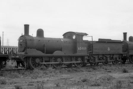 BR(E) J15 class 65469 at Stratford Shed, Greater London circa 21 Oct 1962 - J.H.W. Kent [079110]