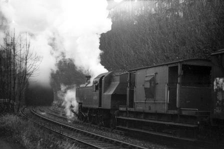 BR(M) 2MT class 41291 at Cliftonville Spur, Preston Park, West Sussex with a down Goods service circa Nov 1962 - J.H.W. Kent [079186]