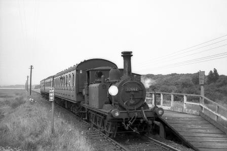 BR(S) Terrier class 32662 at North Hayling Station, Hampshire with a Havant - Hayling Island service in 1963 - J.H.W. Kent [079226]