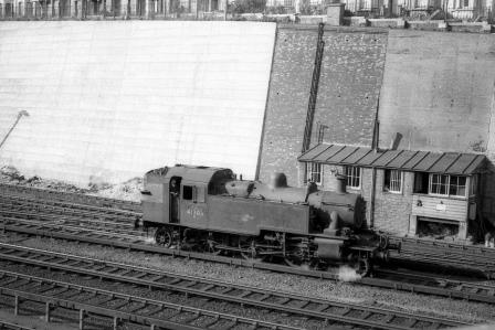 BR(M) 2MT class 41303 at Lovers Walk Sidings, Brighton, West Sussex Light Engine on Monday 12 Aug 1963 - J.H.W. Kent [079252]