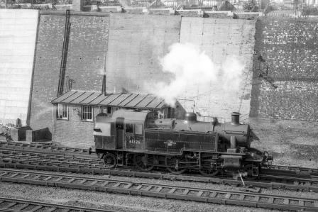 BR(M) 2MT class 41326 at Lovers Walk Sidings, Brighton, West Sussex Light Engine on Monday 12 Aug 1963 - J.H.W. Kent [079259]