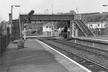 Crediton Station, Devon on Monday 01 May 1995 - J. Scrace [081043]
