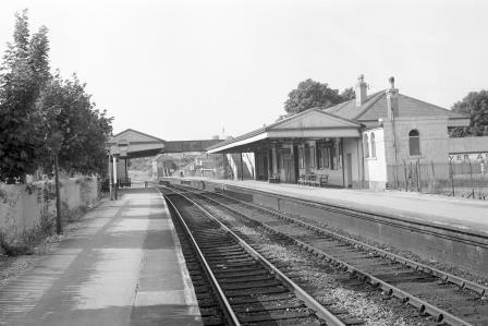 Dorchester West Station, Dorset on Wednesday 07 Jul 1971 - J. Scrace [081120]