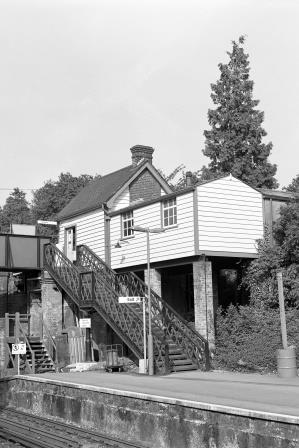 Effingham Junction Station, Surrey on Friday 19 May 1989 - J. Scrace [081349]
