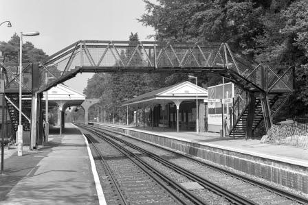 Oxshott Station, Surrey on Friday 19 May 1989 - J. Scrace [082648]