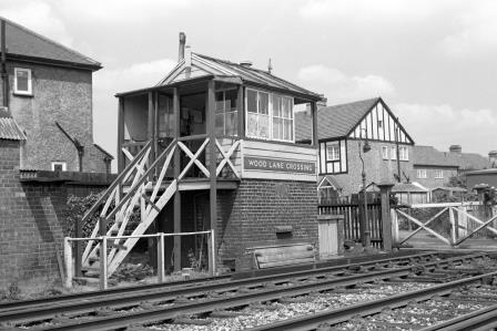 Wood Lane Crossing, Greater London on Friday 25 Jul 1969 - J. Scrace [083669]