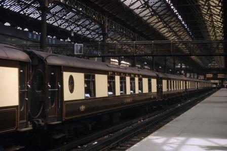 BR(S) Class 5-BEL 'Audrey' at Victoria Station, Greater London with the "Brighton Belle" on Friday 14 Jun 1968 - J. Scrace [084001]
