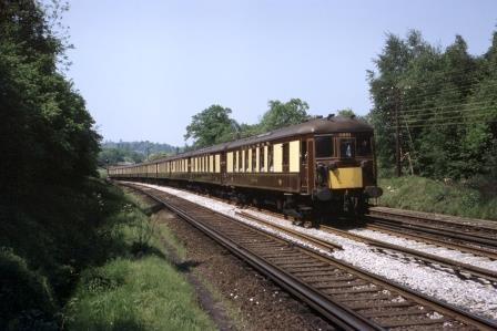 BR(S) Class 5-BEL 3051 at Balcombe, West Sussex with the down "Brighton Belle" on Friday 31 May 1968 - J. Scrace [084094]