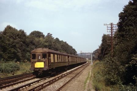 BR(S) Class 5-BEL 3053 at Balcombe, West Sussex with the "Brighton Belle" on Sunday 25 Aug 1968 - J. Scrace [084095]